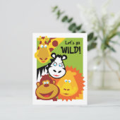 Wild Thing - Carte - Invitation d'anniversaire (Debout devant)