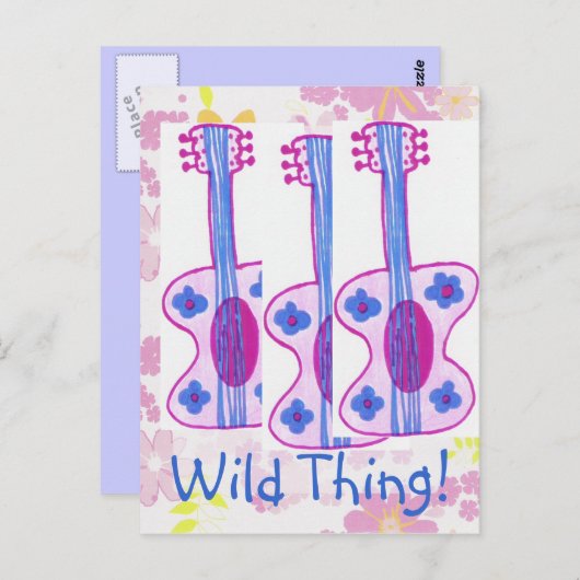 Wild Thing ! Carte postale (Devant / Derrière)