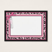 Wild Thing Gift Label Visitekaartjes (Achterkant)