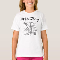 Wild Thing T-shirt met paardenbloem
