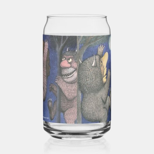 Wild Things and Max Dancing in Moonlight Blikvorm Glas (Rechts)