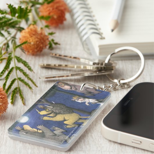 Wild Things and Max Dancing in Moonlight Sleutelhanger (Voorkant Rechts)