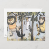 Wild Things and Max Swinging From Trees Briefkaart (Voorkant / Achterkant)
