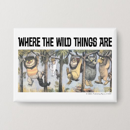 Wild Things and Max Swinging From Trees Button (Voorkant)