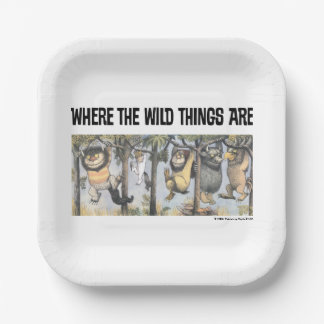 Wild Things and Max Swinging From Trees Papieren Bordje