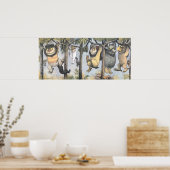 Wild Things and Max Swinging From Trees Poster (Keuken)