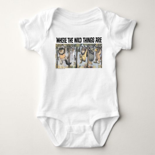 Wild Things en Max Swinging van de bomen Romper (Voorkant)