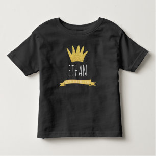 Wild Things Gold Crown Birthday T Shirt Boy