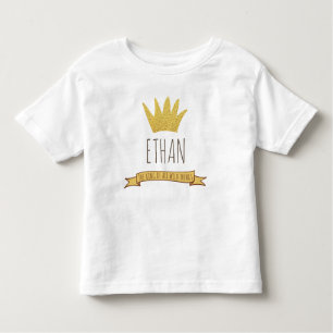 Wild Things Gold Crown Birthday T Shirt Boy