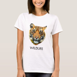 Wild Tiger Animal Face T-shirt