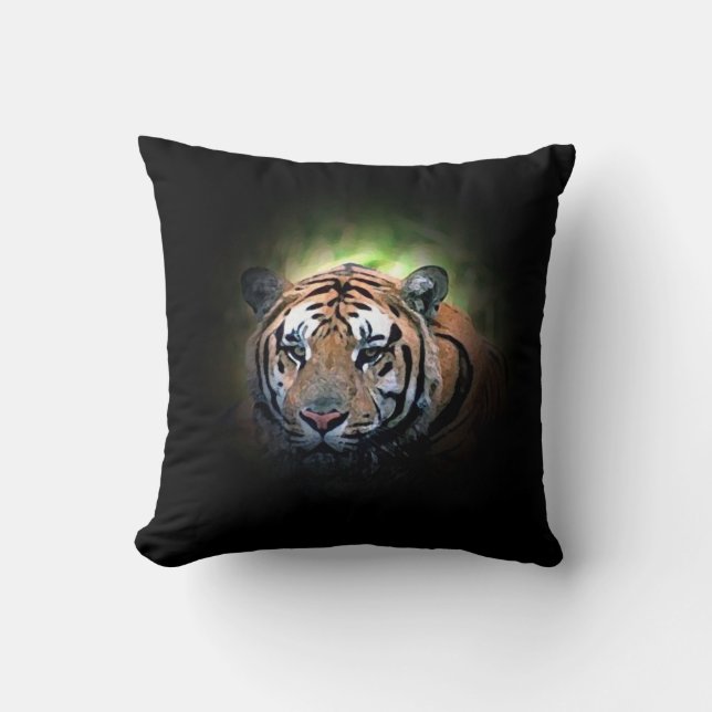 Wild Tiger Artwork Sierkussen (Voorkant)