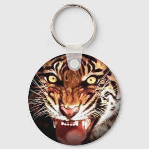 Wild Tiger Artwork Sleutelhanger