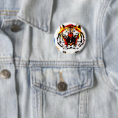 Wild Tiger Eyes Ronde Button 5,7 Cm (In situ)
