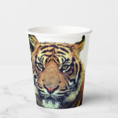 Wild Tiger Face Papieren Bekers (Achterkant)
