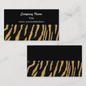 Wild Tiger Fur Pattern Visitekaartje (Voorkant / Achterkant)