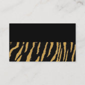 Wild Tiger Fur Pattern Visitekaartje (Achterkant)