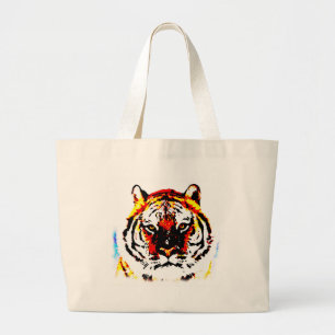 Wild Tiger Grote Tote Bag
