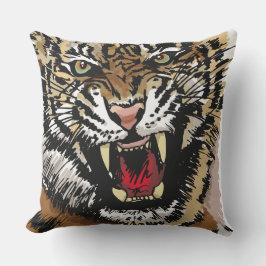 Wild Tiger Pillow Buitenkussen