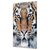 Wild Tiger Portret Grafische persstijl Klembord (Links)