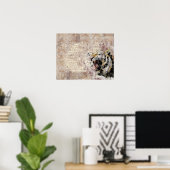 Wild Tiger Safari Jungle Artwork Photo Poster (Bureau à domicile)