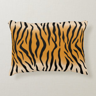 Wild Tiger Skin Pattern Accent Pillow Kussen
