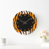 Wild Tiger Stripes Grote Klok (Huis)
