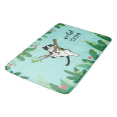 Wild Time Greenery Safari Kitty Cat Badmat (Gekanteld)