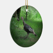 Wild Tom Turkeys Keramisch Ornament (Rechts)