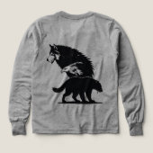 Wild Trio: Wolf, Eagle, and Bear Silhouette (Motif dos)