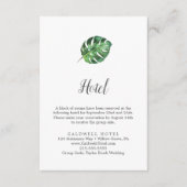 Wild Tropical Palm Hotel Enclosure Kaart (Voorkant)