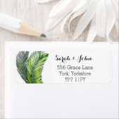 Wild Tropical Palm Leaves Greenery Etiket (Insitu)