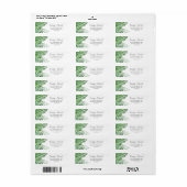 Wild Tropical Palm Return Address Label (Full Sheet)