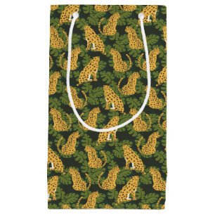 Wild Tropical Safari Leopard Oerwoud Palms Klein Cadeauzakje
