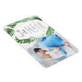 Wild tropisch palm Afbeelding Opslaan datum Magneet (Rechterzijde)