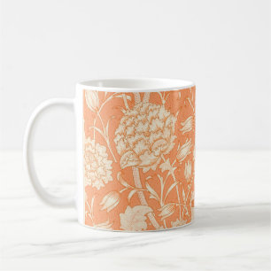 Wild Tulip William Morris Floral Tangerine Koffiemok