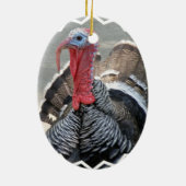 Wild Turkey Afbeelding Ornament (Achterkant)