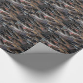 Wild Turkey Feathers I Abstract Natuur Design Cadeaupapier (Hoek)
