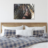 Wild Turkey Feathers I Abstract Natuur Design Canvas Afdruk (Insitu (Slaapkamer))