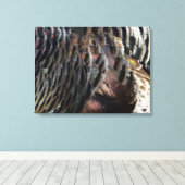 Wild Turkey Feathers I Abstract Natuur Design Canvas Afdruk (Insitu (Houten vloer))