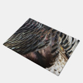 Wild Turkey Feathers I Abstract Natuur Design Deurmat (Schuin)
