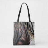Wild Turkey Feathers I Abstract Natuur Design Draagtas (Voorkant)