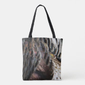 Wild Turkey Feathers I Abstract Natuur Design Draagtas (Achterkant)