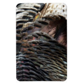 Wild Turkey Feathers I Abstract Natuur Design Magneet (Verticaal)