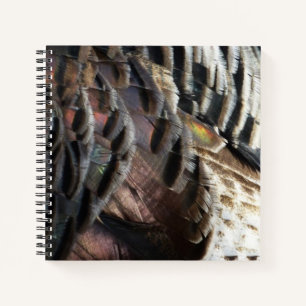 Wild Turkey Feathers I Abstract Natuur Design Notitieboek