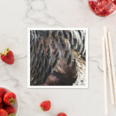 Wild Turkey Feathers I Abstract Natuur Design Servetten (Insitu)