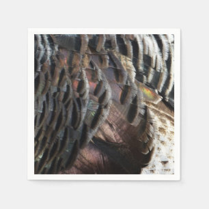 Wild Turkey Feathers I Abstract Natuur Design Servetten