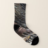 Wild Turkey Feathers I Abstract Natuur Design Sokken (Rechts - buiten)