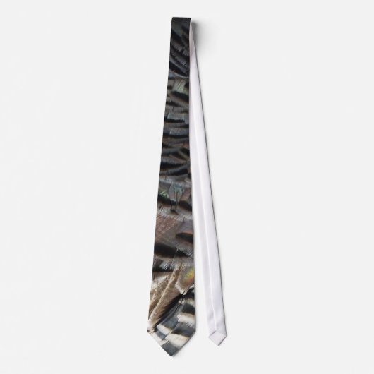 Wild Turkey Feathers I Abstract Natuur Design Stropdas (Voorkant)