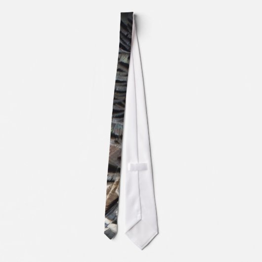 Wild Turkey Feathers I Abstract Natuur Design Stropdas (Achterkant)