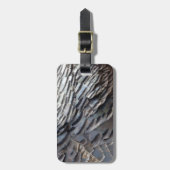 Wild Turkey Feathers II Abstract Natuur Design Bagagelabel (Voorkant verticaal)